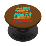 Épouser un nerd, nous ne trichons que sur les jeux PopSockets PopGrip Adhésif