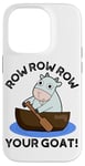 iPhone 14 Pro Row Row Row Your Goat Funny Animal Pun Case