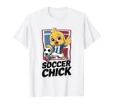 Soccer Chick Women Soccer Player Graphic Girls Soccer T-Shirt