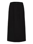 Selected Femme Slftinni-Relaxed Mw Midi Skirt B Noos Svart