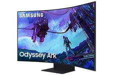 Samsung Odyssey Ark LS55CG970NUXXU G97NC Gaming Monitor - 55" Curved UHD, 3840x2160p, Mini LED, 165Hz, 1ms, HDMI 2.1, Displayport, USB, with Full Smart Platform Speakers