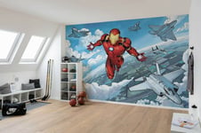 Iron Man wallpaper full wall size wall mural covers wall in size 2.8x4m Marvel