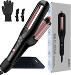 Janelove Hair Waver for Short Hair - Adjustable Hair Curler for Beach Wavy Wand