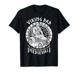 Funny Viking Dad Medieval Lawn Mower Lawnmower Father Figure T-Shirt