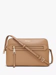 DKNY Byrant Dome Leather Cross Body Bag, Cappuccino