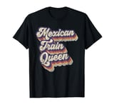 Mexican Train Queen Board Game Dominoes Lover Domino Player T-Shirt