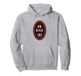 Dad Number One Best Father Plaid Light Sweat à Capuche