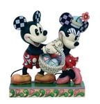 Figurine Disney Tradition - Mickey - Minnie Et Mickey Fêtent Les Pâques