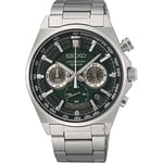 SEIKO Men Chronograph Quartz Watch with Stainless Steel Strap SSB405P1