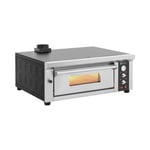 Royal Catering Elektrisk pizzaovn - 4 x 33 cm 1 kammer 4200 W ildleire murstein