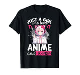 Just a Girl Who Loves Anime and K-Pop Anime Merch Japanese T-Shirt