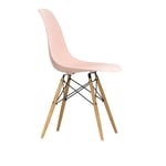 Vitra - Eames Plastic Chair DSW - 41 Pale Rose - Ash Honey Tone - Spisestoler - Charles & Ray Eames - Rosa - Metall/Tre/Plast