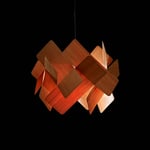 LZF LAMPS Escape -riippuvalo, Ø 30 cm, kirsikkapuu