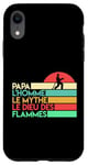 Coque pour iPhone XR Fete des peres humour caserne pompiers papa de garde feu