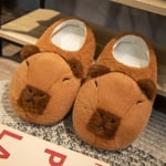 Cartoon Capybara Varm Tofflor Mjuka halkfria hemmaslippers