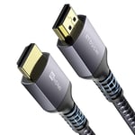 Stouchi 8K HDMI 2.1 Cable 7.5m,CL3 In Wall Plenum-Rated High Speed Ultra HD 48Gbps Cord support 8K60 4K120 eARC RTX 3090 HDR10 4:4:4 HDCP 2.2&2.3 Dolby Compatible with PS5,Xbox Series X,LG TV