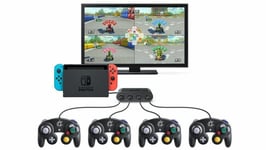 New GameCube Controller Adapter for Nintendo Switch Consoles//4 Ports Black