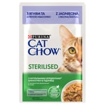 Cat Chow 26 x 85 g - Sterilisert katt - Lammekjøtt & grønne bønner