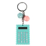 Mini calculatrice de porte-cl&eacute;s Portable de Style biscuits mignons, calculatrice de poche couleur bonbon (vert)