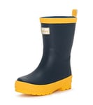 Hatley Classic Rain Boot, Unisex Kids' Classic Wellington Rain Boots Classic Wellington Rain Boots, Navy & Yellow, 8 UK (25 EU)