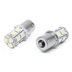 2 X 1156 Ba15s 13 Led 5050 Smd Valot Polttimo Valkoinen 12V Takavalo