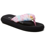 Rocket Dog Sunset Puff Tucker Textile WoMens Pastel/Multi Flip Flops - Multicolour material_textile - Size UK 4