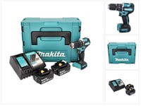 Makita DHP 487 RGJ akkuiskuporakone 18 V 40 Nm + 2x akku 6,0 Ah + laturi + Makpac