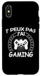 Coque pour iPhone X/XS j'peux pas j'ai console manette Jeux Vidéo Drôle