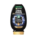Garnier Ultra Doux - Après-Shampooing Hydratant & Équilibrant au Charbon Magnétique & Fleur de Nigelle - Pour Cheveux Normaux à Gras - 200 ml