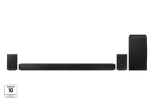 SAMSUNG HW-Q935D soundbar med subwoofer (sort) 9.1.4 Ch, Dolby Atmos, Airplay 2, Chromecast, HDMI, eArc