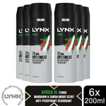 Lynx XL Anti-Perspirant 72-Hour Sweat Protection Deodorant 200ml, 3 or 6 Pack