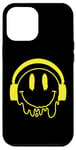 Coque pour iPhone 14 Plus Sourire jaune fondant drôle souriant visage dégoulinant mignon