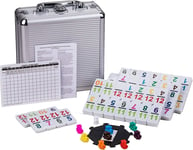 Dominoes set for adults, Double Twelve Mexican train dominoes game with Number