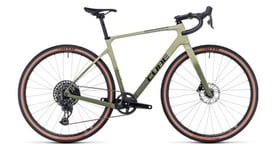 Gravel bike cube nuroad c 62 slx sram gx eagle axs rival etap axs 12v 700 mm vert olive 2023