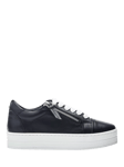 Moda in Pelle Abbiy Leather Platform Trainers