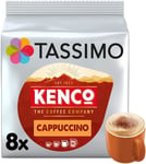 Tassimo Kenco Cappuccino Coffee Pods x8 Pack of 5, Total 40 Drinks Packaging may