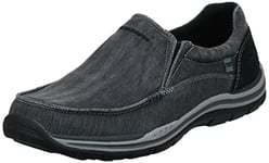 Skechers Mocasín Slip-on Avillo attendu pour Hommes américains, Noir, 6,5 W US