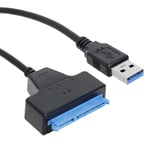 Cable Sata To Usb Adaptateur Ssd/Hdd,Adaptateur Câble Usb Vers Sata,Adaptateur De Disque Dur,Compatible Disques Durs Externes Et Internes,D'Exploitation Windows,Mac Os Et Linux