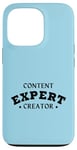 Coque pour iPhone 13 Pro CONTENU CREATOR EXPERT Influenceur drôle des médias sociaux Vlogger