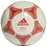 Adidas Unisex CONEXT19 CPT Soccer Ball - Raw White/Active Red/Sand, Size 3