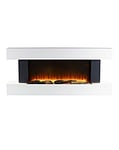 Warmlite Hingham White Wall Mounted Electric Fire