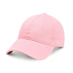 CHOK.LIDS Everyday Premium Dad Hat Unisex Baseball Cap for Men and Women Adjustable Lightweight Polo Style Curved Brim (Light Pink)