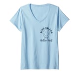 Womens Blue Collar Better Half Spoiled By My Blue Collar Man V-Neck T-Shirt