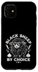 Coque pour iPhone 11 Mouton noir par choix drôle avec inscription sarcastique