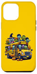 Coque pour iPhone 15 Plus School Bus Halloween Creepy Witch Zombie Monster Horror Fun