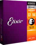 Elixir 11077 Acoustic 80/20 Bronze With Nanoweb Light/Medium(.012-.056)