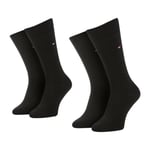 Paires de chaussettes Tommy Hilfiger en coton mélangé noir, lot de 2