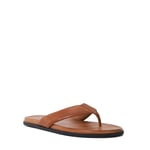 Dune London Mens Inspires - Leather Toe-Post Sandals - Tan material_leather1 - Size UK 6