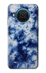 Fabric Indigo Tie Dye Case Cover For Nokia X20