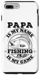 Coque pour iPhone 7 Plus/8 Plus Papa est mon nom La pêche est mon jeu - Loves Fishing